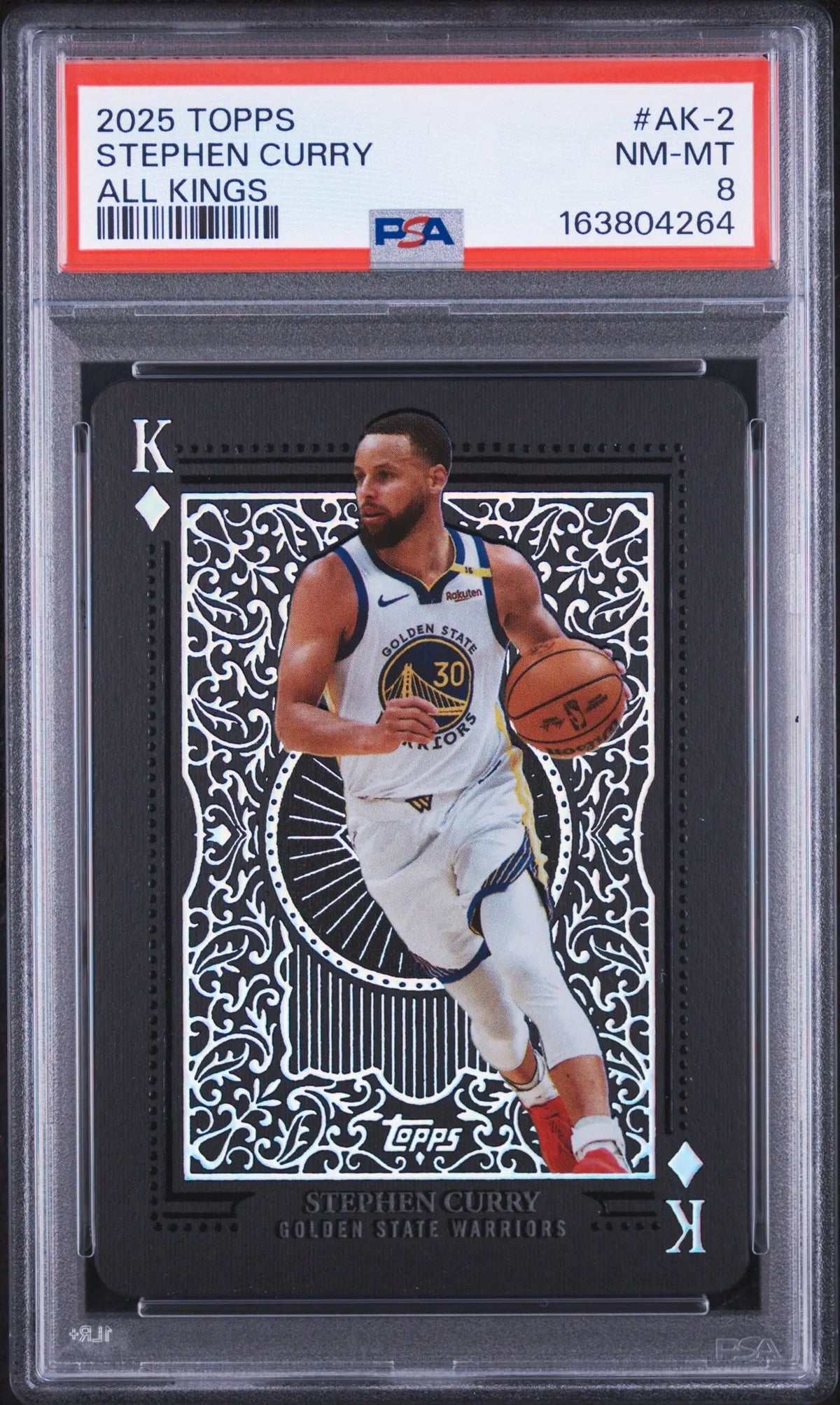 2025 Topps All Kings -2 Stephen Curry PSA 8 