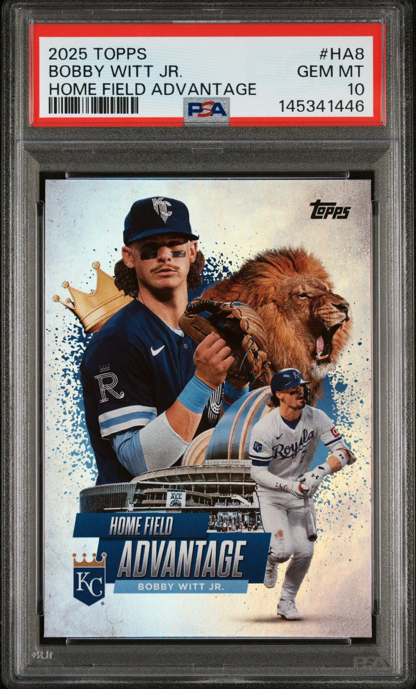 2025 Topps Baseball Home Field Advantage Bobby Witt JR. #HA8 PSA 10 