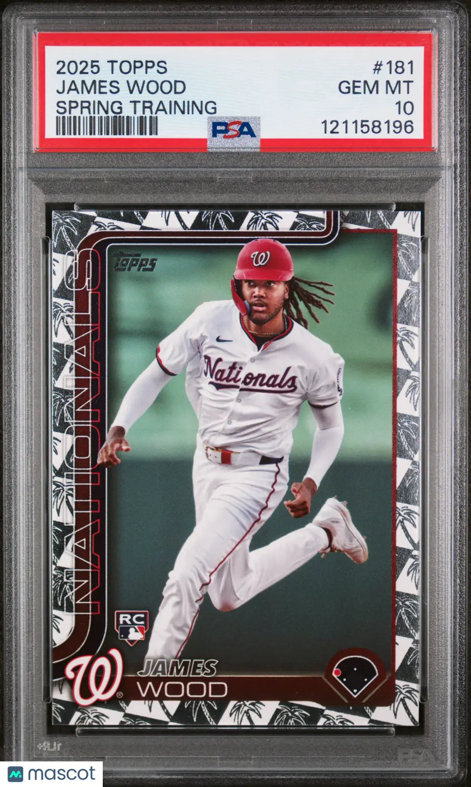 2025 Topps Baseball James Wood RC Rookie Spring Training PSA 10 