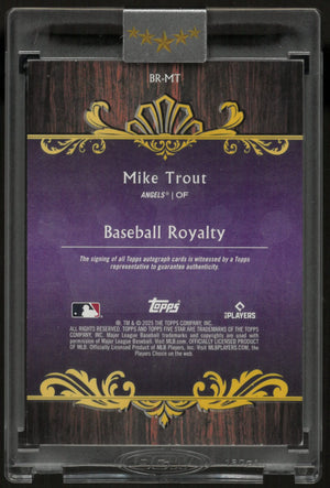 2025 Topps Baseball Royalty Autograph Mike Trout Auto /15 