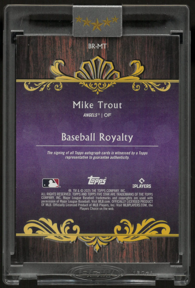 2025 Topps Baseball Royalty Autograph Mike Trout Auto /15 