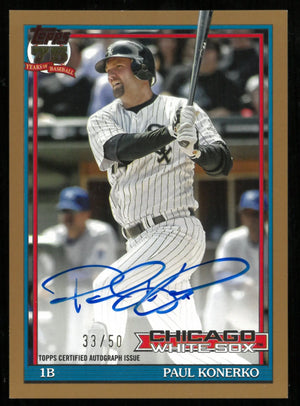 2025 Topps Baseball '91 Paul Konerko Gold 75 Years Auto /50 