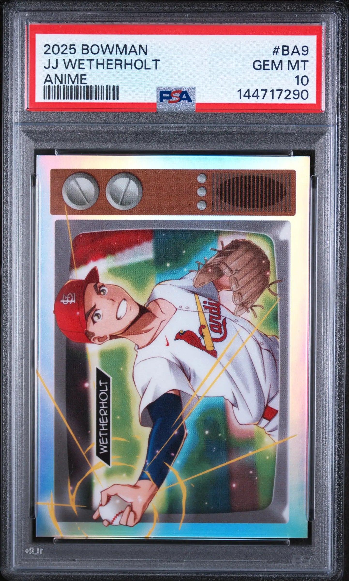 2025 Topps Bowman Anime JJ Wetherholt PSA 10 