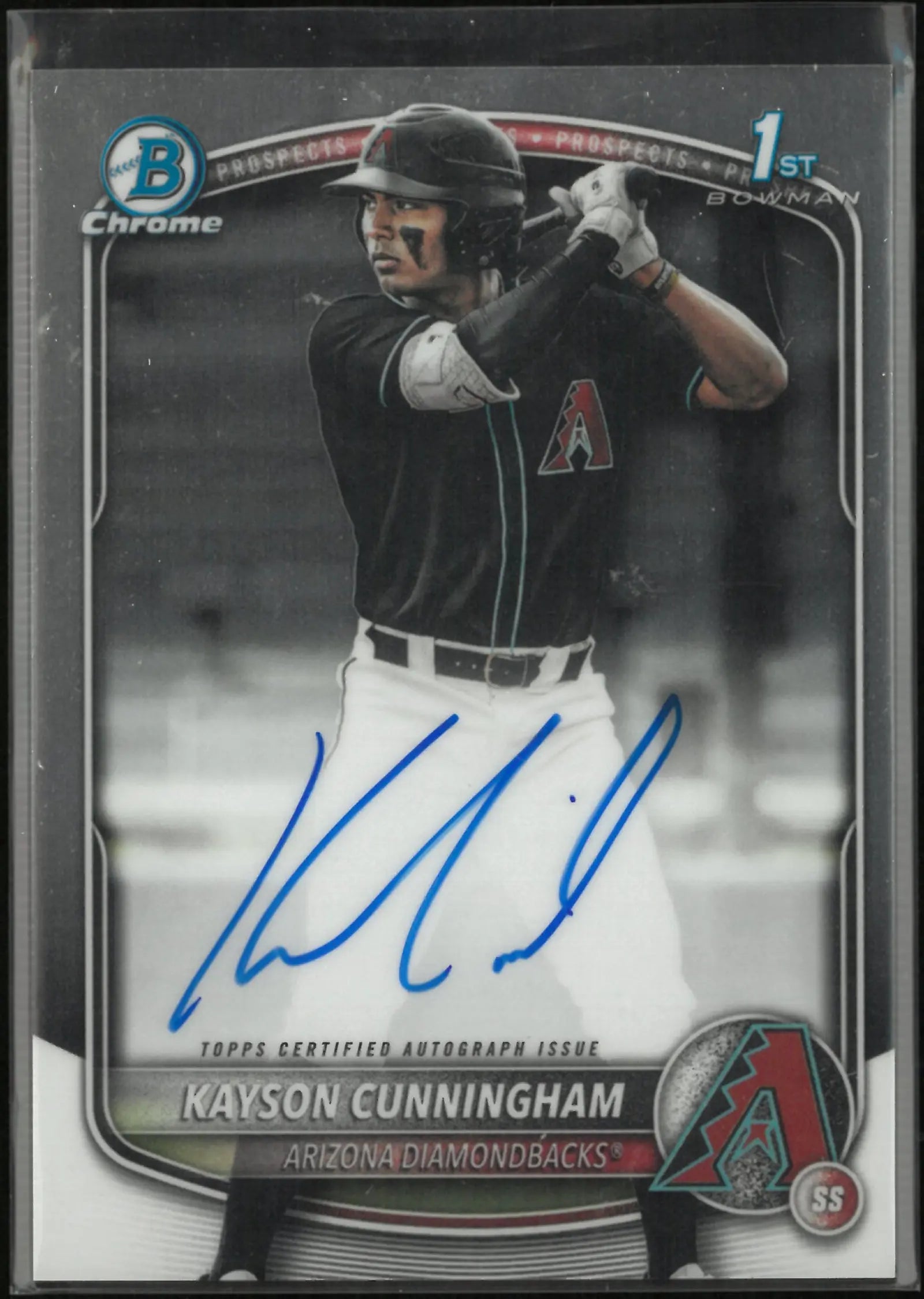 2025 Topps Bowman Chrome 1st Prospect Auto Kayson Cunningham #CPA-KC 
