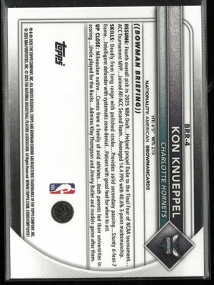 2025 Topps Bowman Chrome Rookie Kon Knueppel RC 