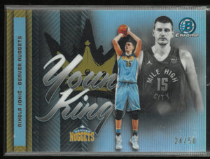 2025 Topps Bowman Chrome Young Kings Nikola Jokic Gold /50 