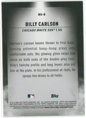 2025 Topps Bowman Draft Bowman Spotlights Carlson 