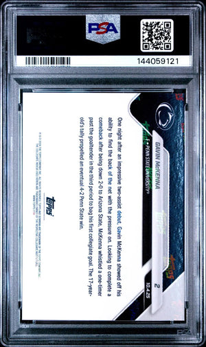 2025 Topps Bowman U Now First Collegiate Goal Gavin McKenna PSA 10 