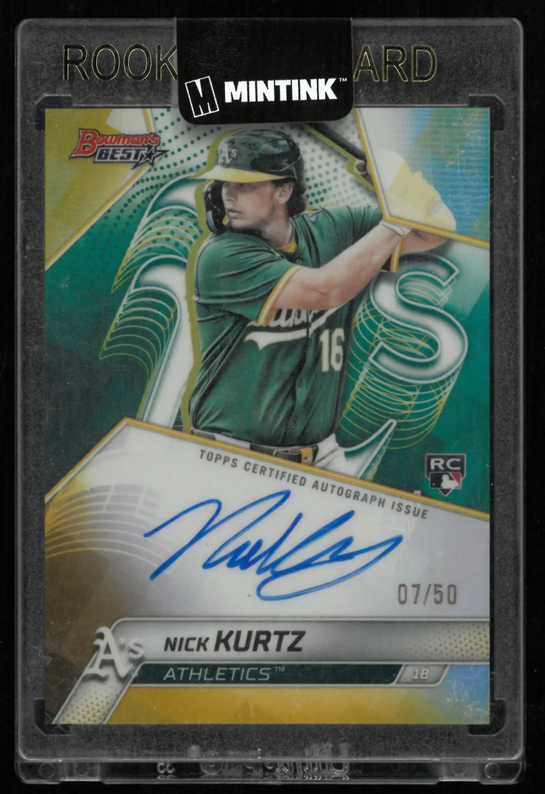2025 Topps Bowman's Best Autograph Card Nick Kurtz RC Rookie /50 