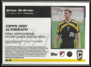 2025 Topps Chrome 1995 Autograph Brian McBride Pearl 30th Anniversary Auto /30 