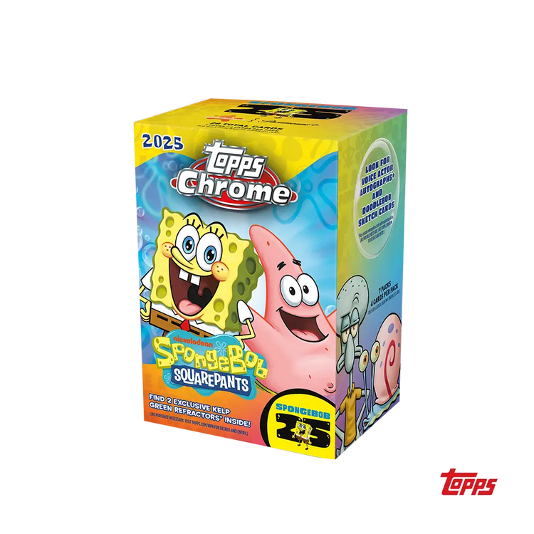 2025 Topps Chrome Spongebob Squarepants Blaster Box Sale