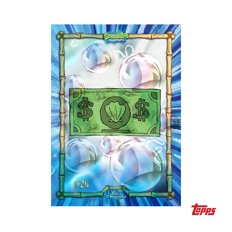 2025 Topps Chrome 25th Anniversary Spongebob Squarepants Hobby Box 