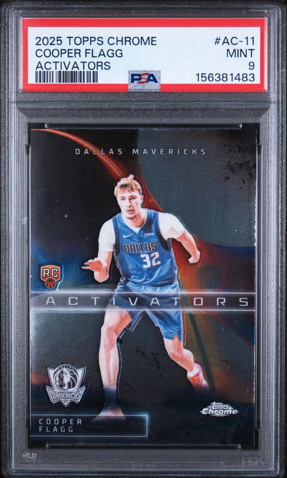2025 Topps Chrome Activators Rookie Cooper Flagg RC PSA 9 