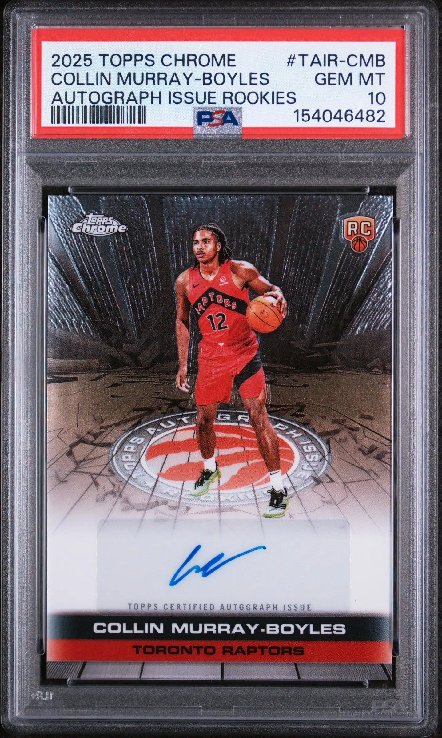 2025 Topps Chrome Autograph Issue Rookies Collin Murray-Boyles Auto RC PSA 10 