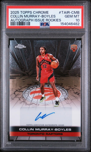 2025 Topps Chrome Autograph Issue Rookies Collin Murray-Boyles Auto RC PSA 10 