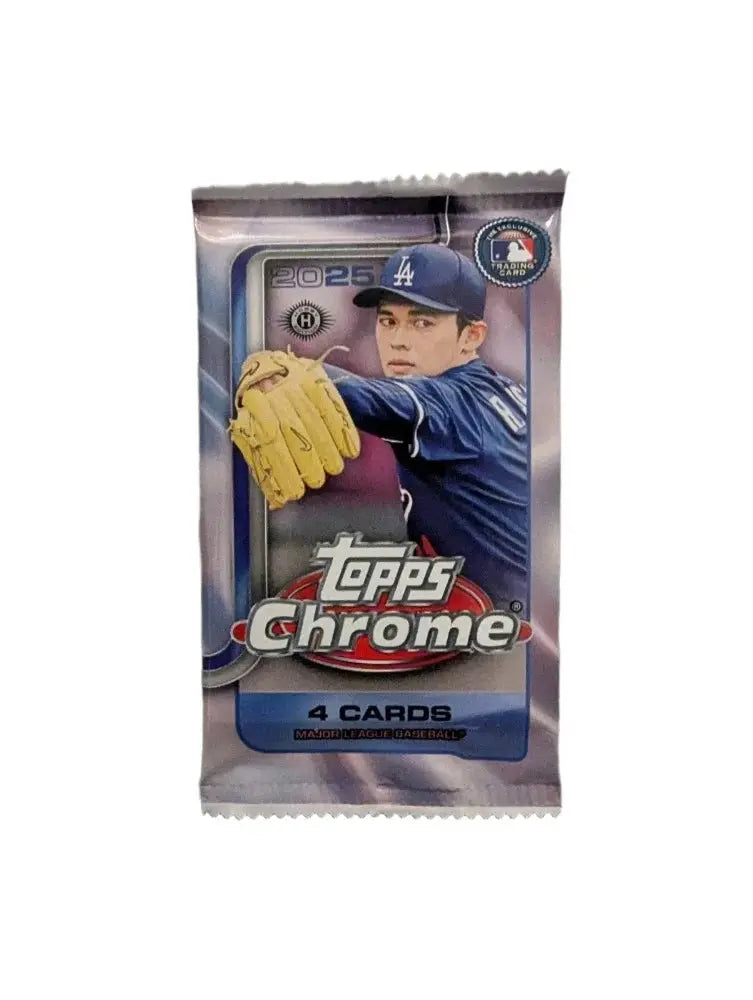 2025 Topps Chrome Baseball Hobby Pack (Single Pack Sales) 