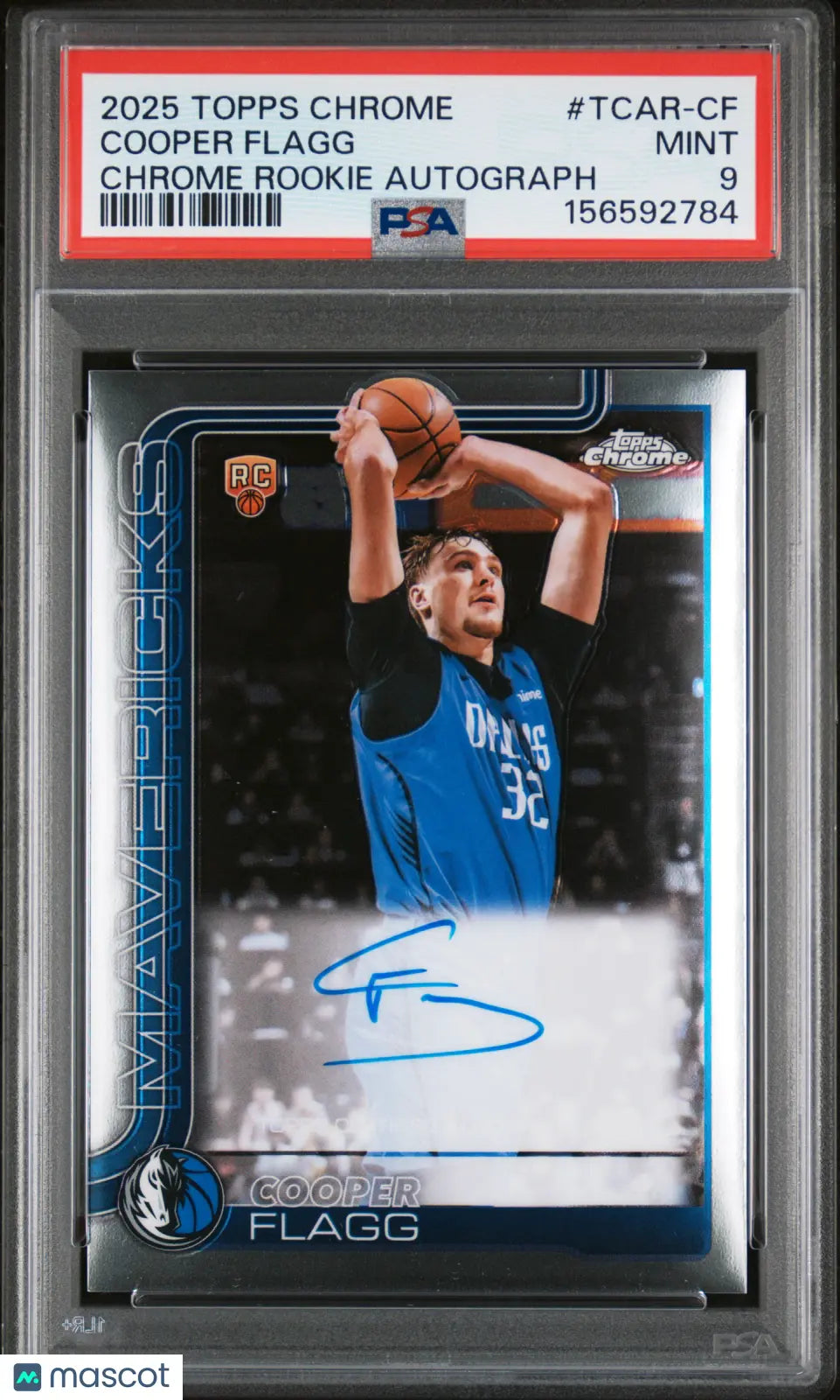 2025 Topps Chrome Basketball RC Rookie Autograph Auto Cooper Flagg PSA 9 