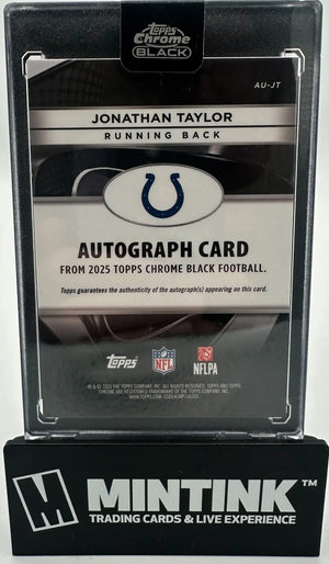 2025 Topps Chrome Black Autograph Jonathan Taylor Auto Gold Mini-Diamond /50 