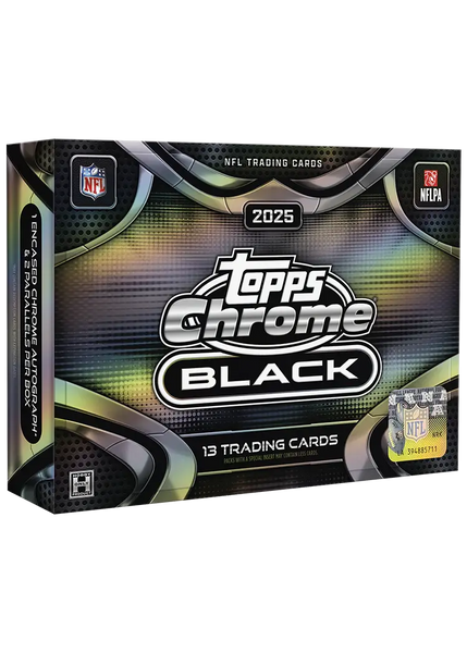 Buy 2025 Topps Chrome Black Football Hobby Box Online