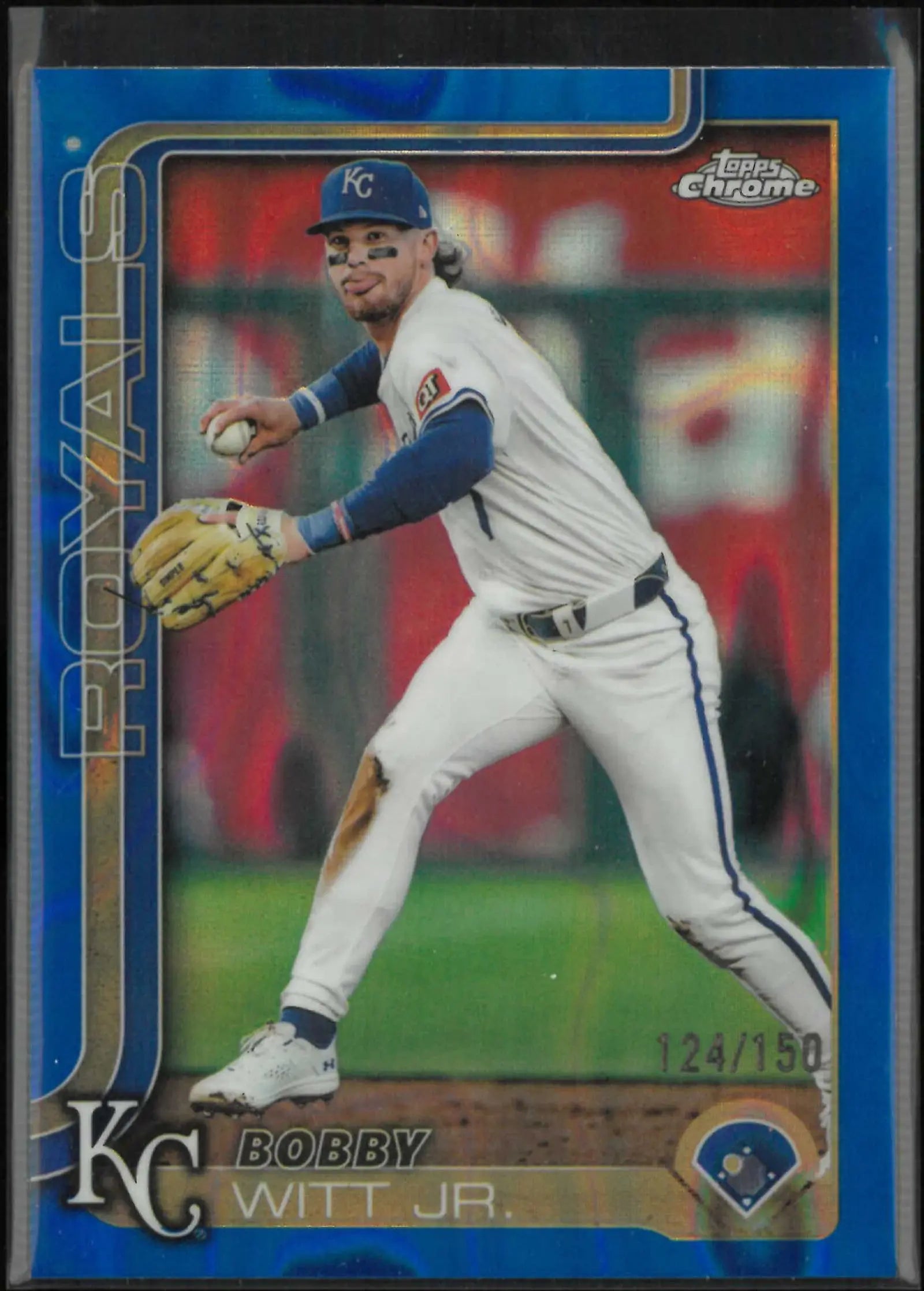 2025 Topps Chrome Bobby Witt Jr. Blue Lava /150 