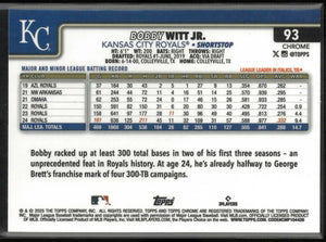2025 Topps Chrome Bobby Witt Jr. Blue Lava /150 