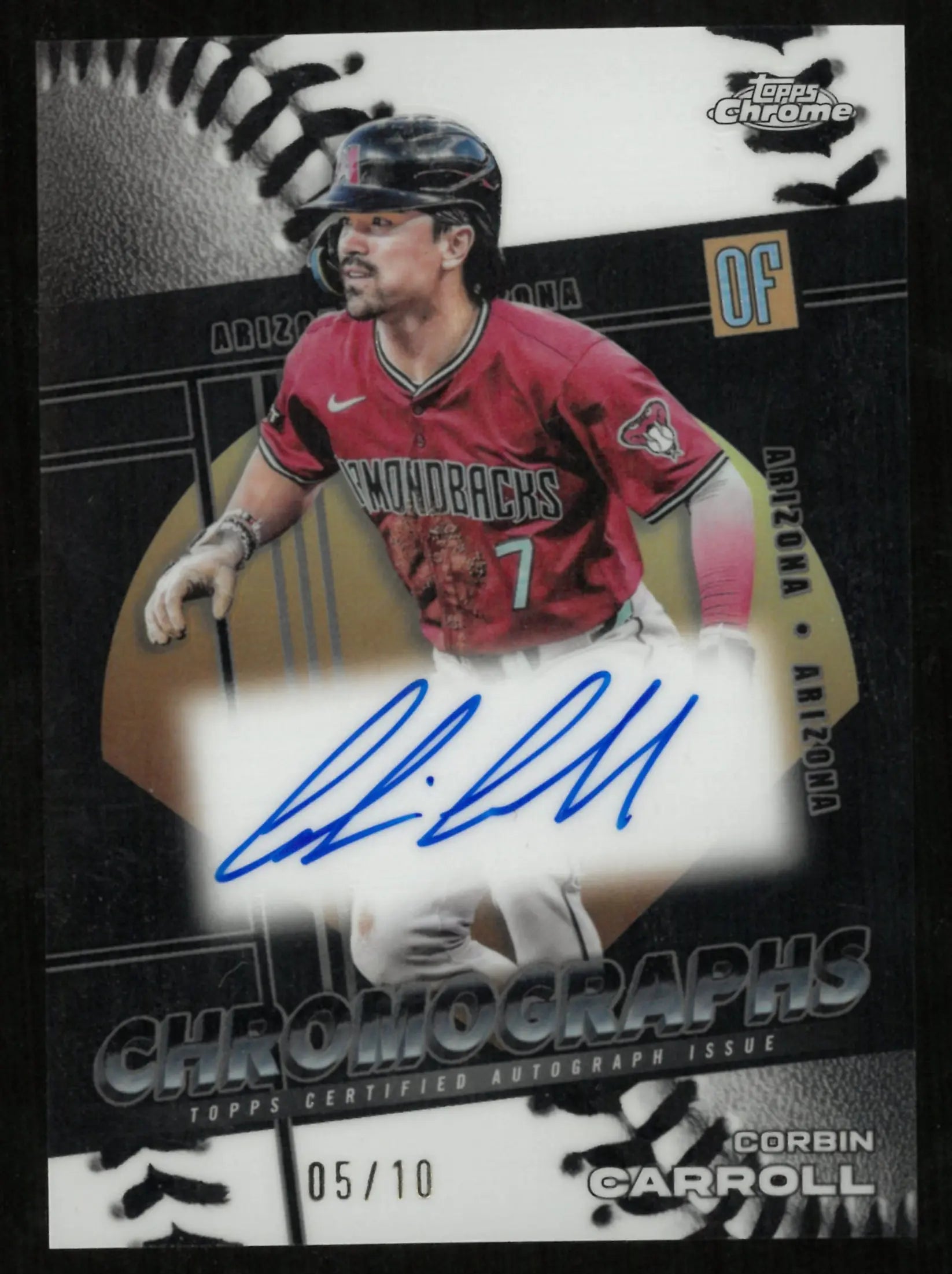 2025 Topps Chrome Chromographs Corbin Carrol Autograph /10 
