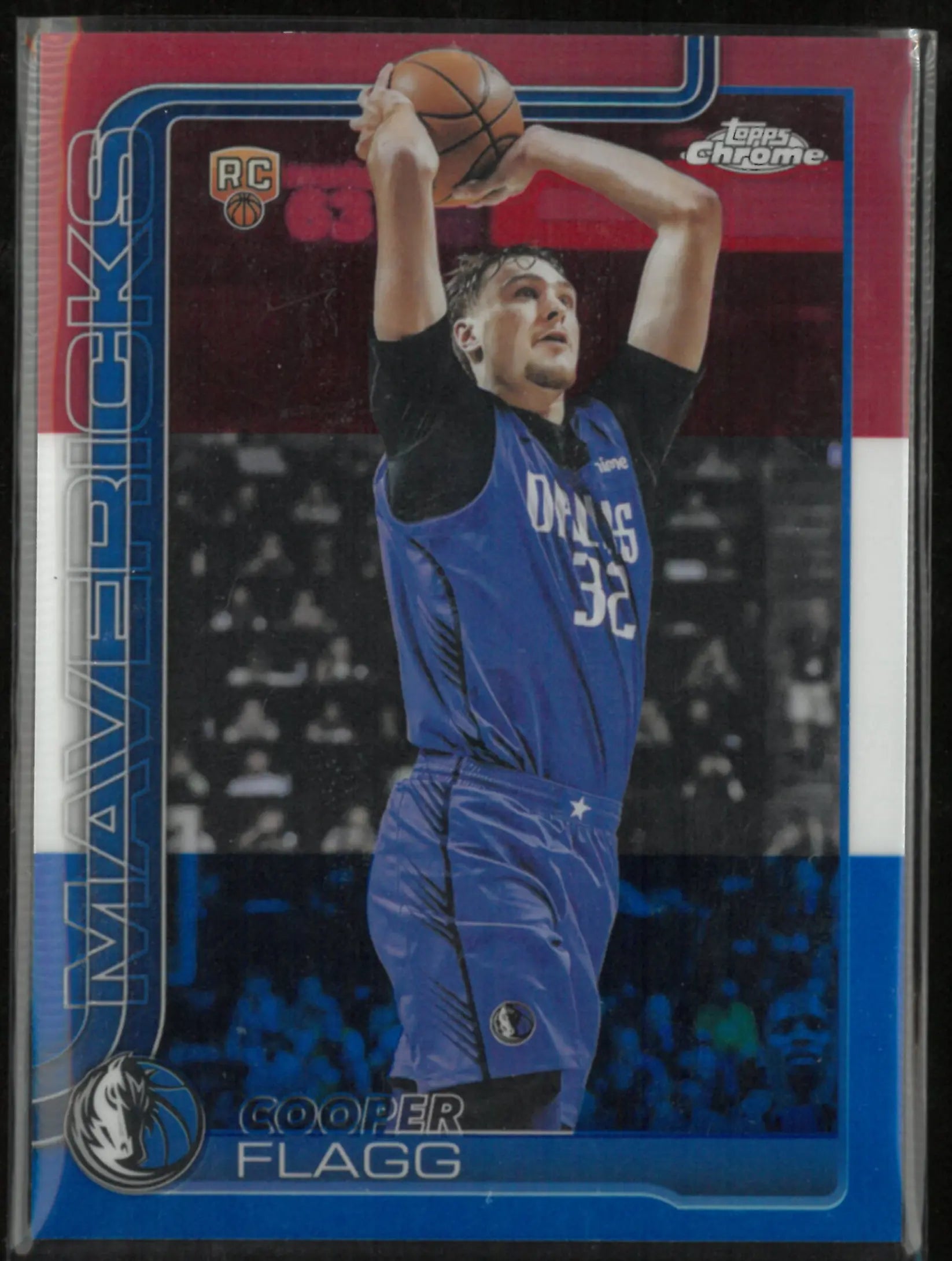 2025 Topps Chrome Cooper Flagg Red/White/Blue RC 251 