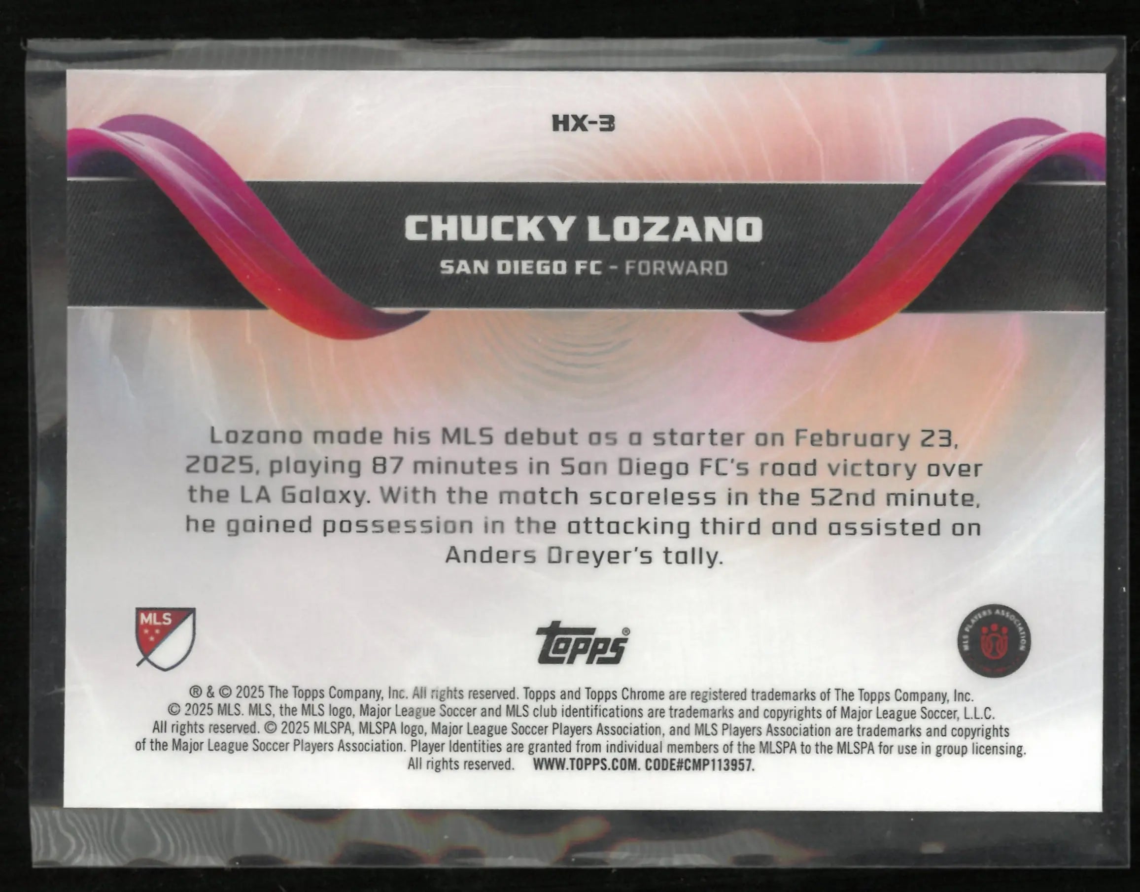 2025 Topps Chrome Helix Chucky Lozano 