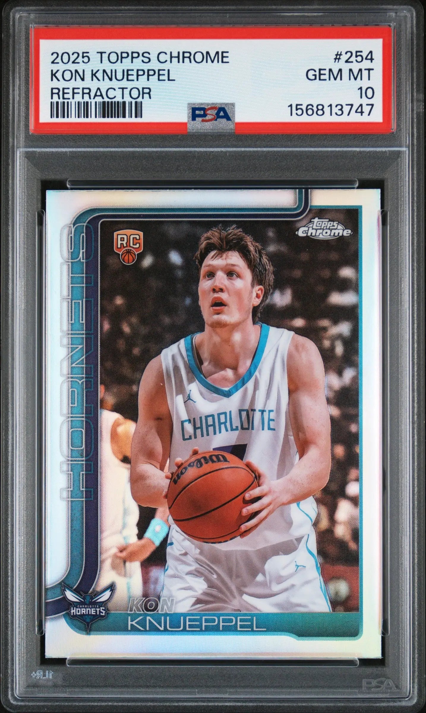 2025 Topps Chrome Kon Knueppel RC Rookie Refractor PSA 10 