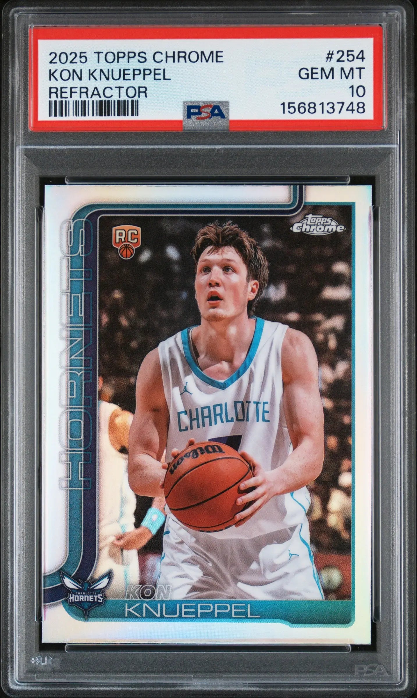 2025 Topps Chrome Kon Knueppel RC Rookie Refractor PSA 10 