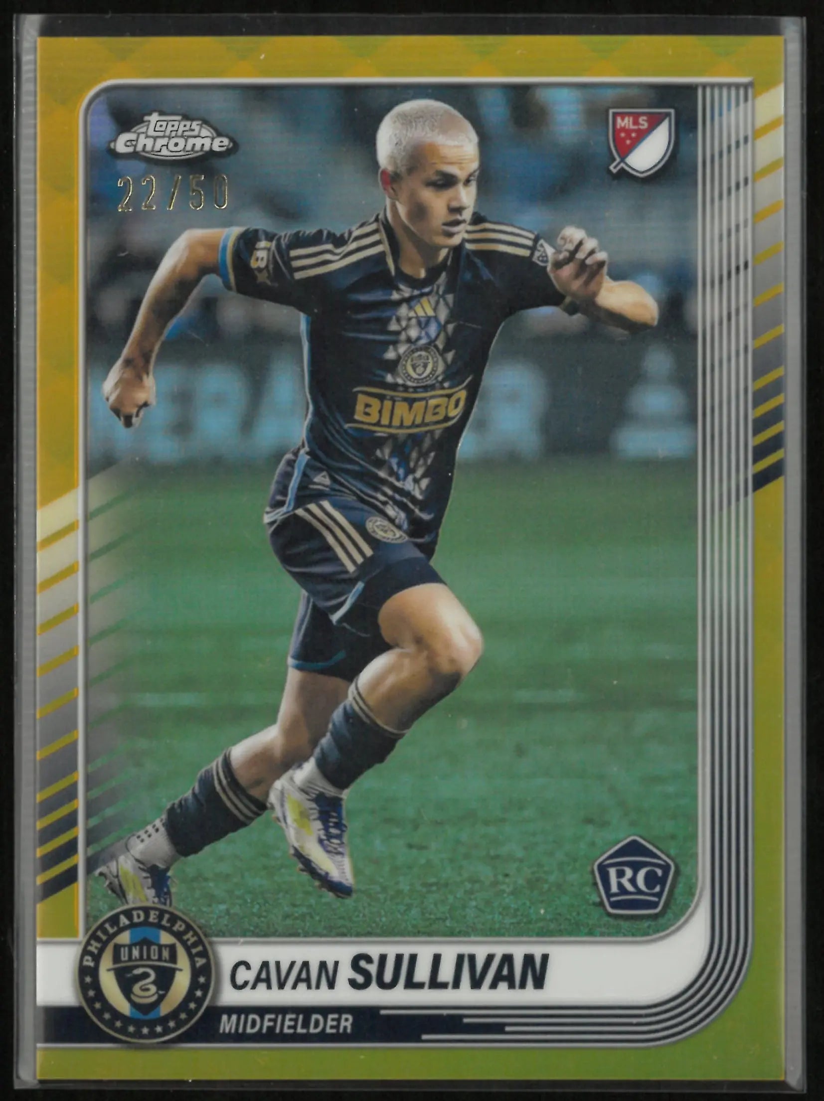 2025 Topps Chrome MLS Cavan Sullivan Gold Refractor /50 Rookie RC 