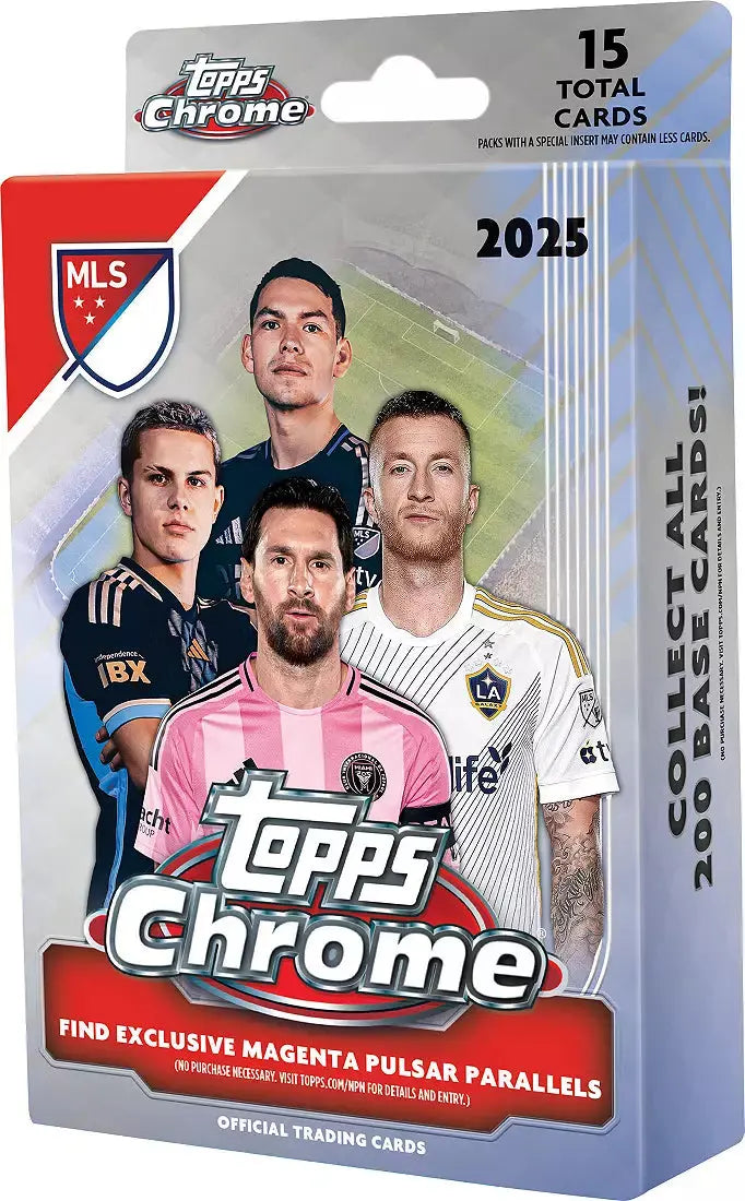 2025 Topps Chrome MLS Soccer Hanger Box 