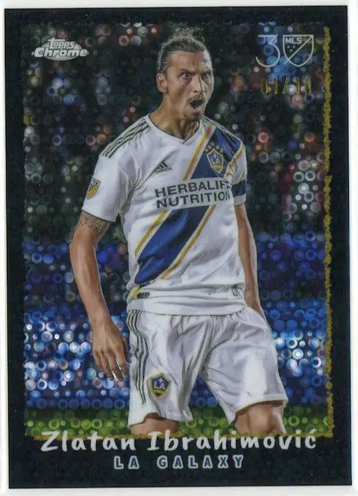 2025 Topps Chrome MLS Zlatan Ibrahimovic Black Disco /10 