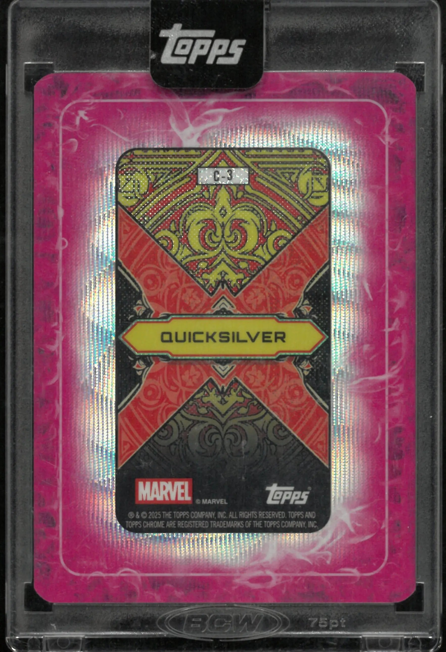 2025 Topps Chrome Marvel Mint Gambits Deck Quicksilver /99 