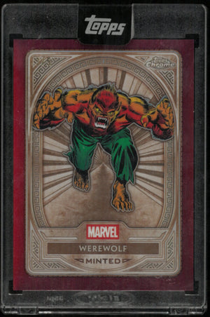 2025 Topps Chrome Marvel Mint Gold Red Refractor Werewolf /5 