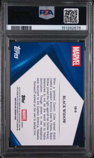 2025 Topps Chrome Marvel Sapphire Edition Infinite Sapphire Black Widow PSA 9 