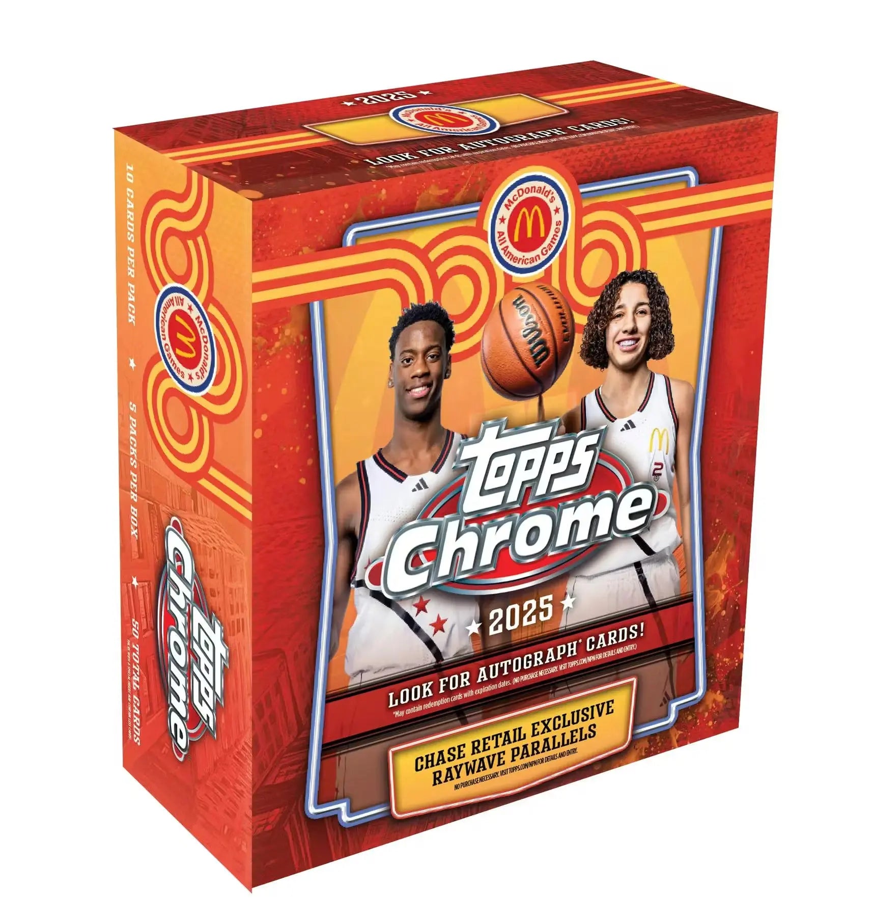 2025 Topps Chrome McDonald's All American Basketball Mega 