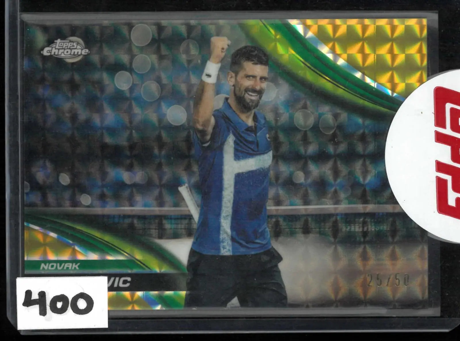 2025 Topps Chrome Novak Djokovic Gold Geometric /50 