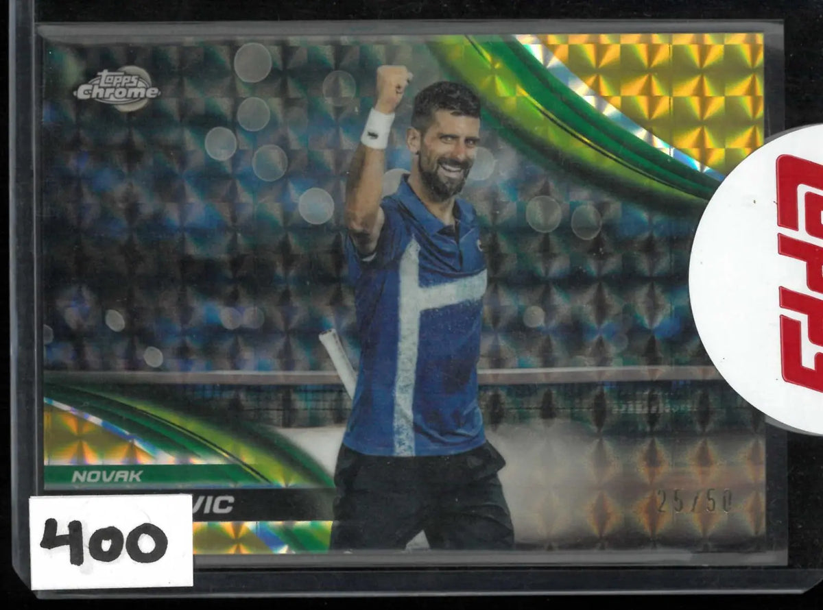 2025 Topps Chrome Novak Djokovic Gold Geometric /50 