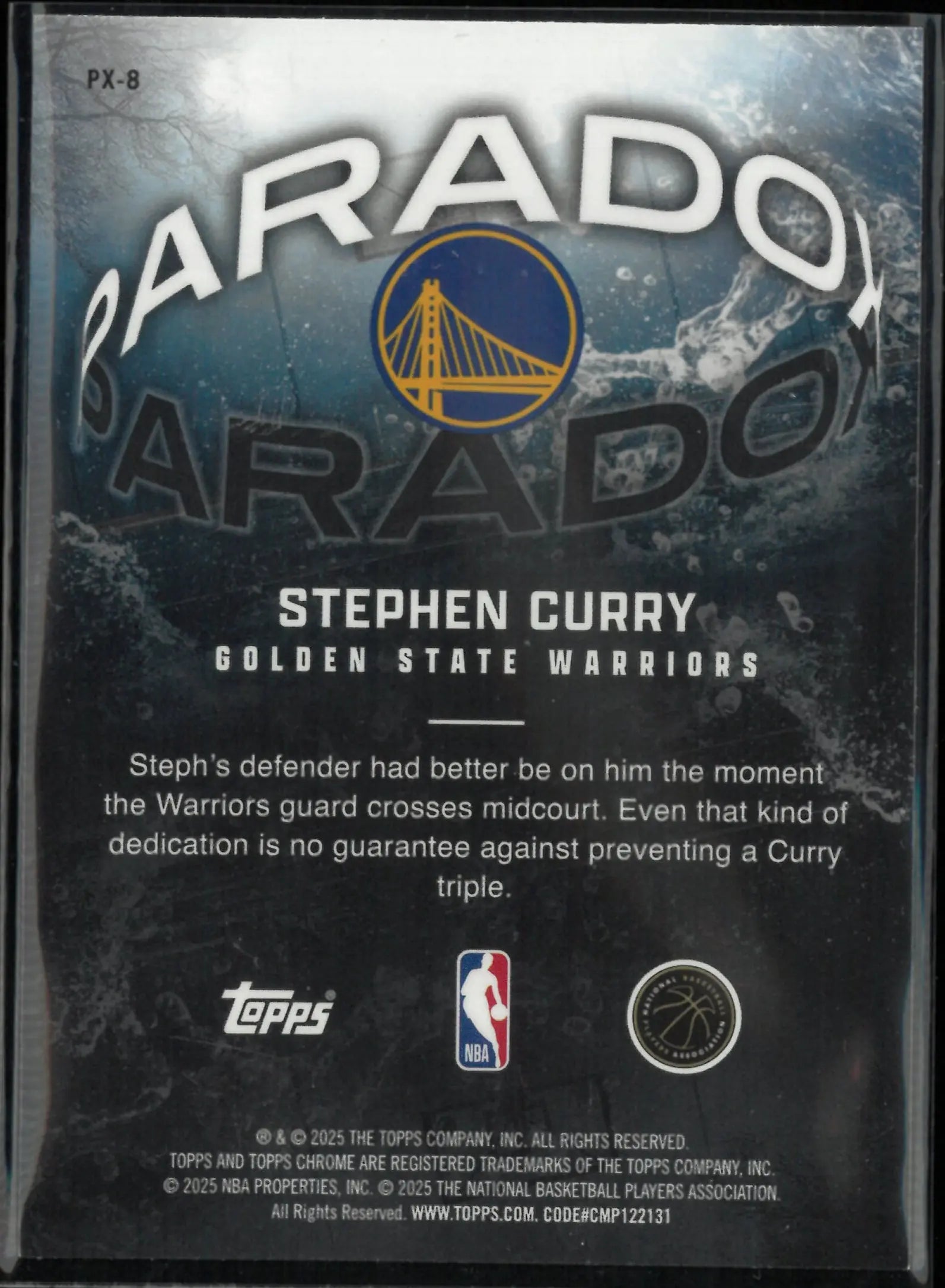 2025 Topps Chrome Paradox Stephen Curry 