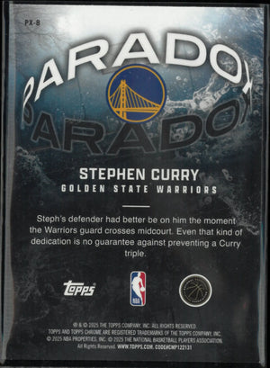 2025 Topps Chrome Paradox Stephen Curry 