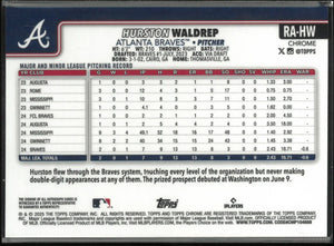 2025 Topps Chrome Pink Lava Refractor Rookie Auto Hurston Waldrep /299 #RA-HW 
