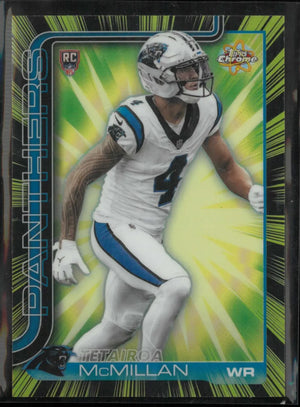 2025 Topps Chrome Radiating Rookies Tetairoa McMillan RC 