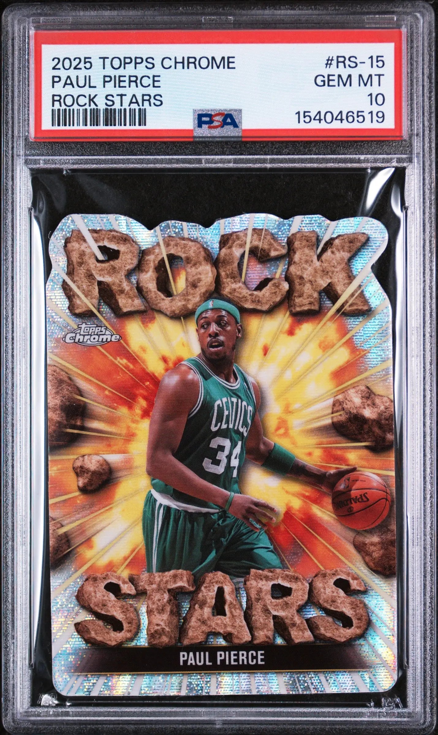 2025 Topps Chrome Rock Stars Paul Pierce PSA 10 