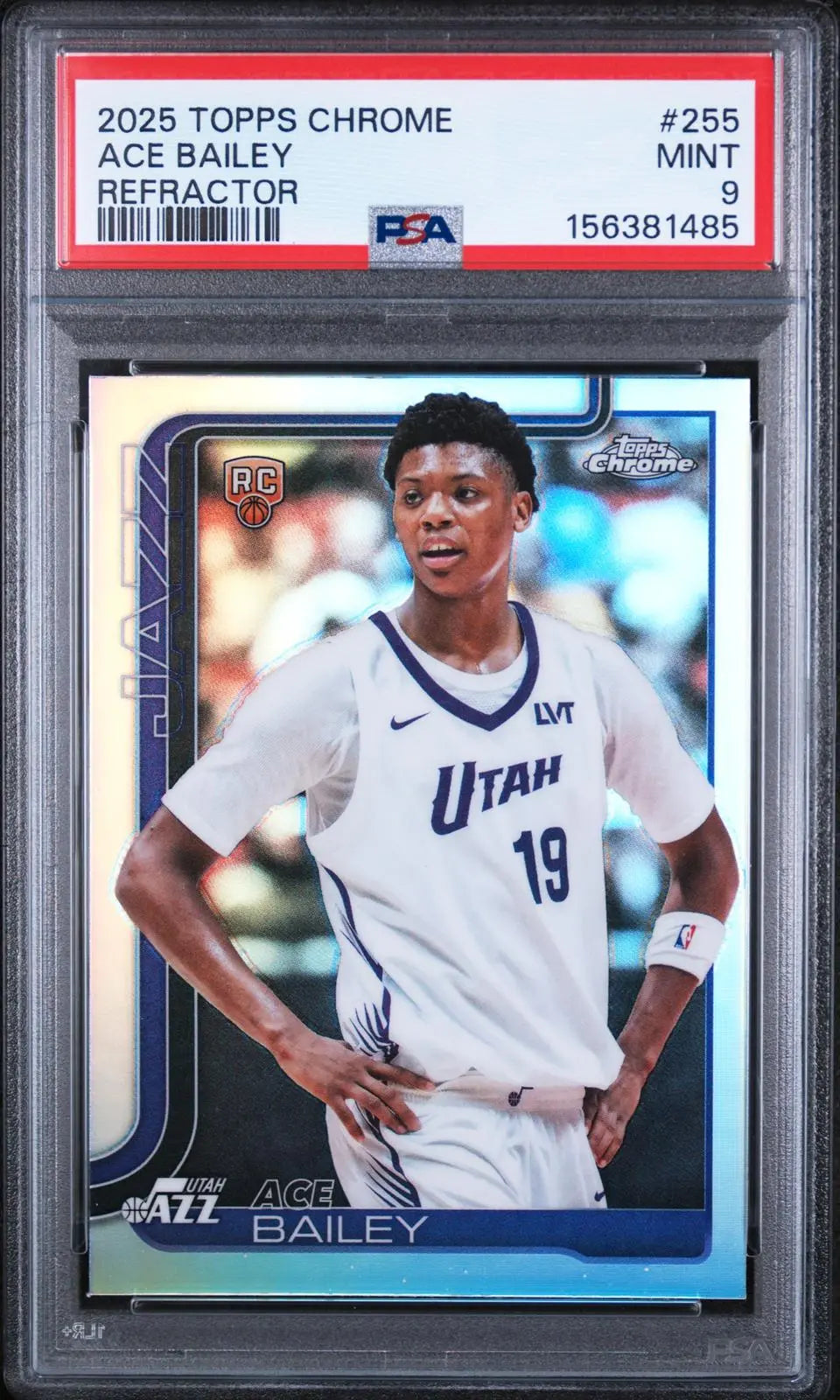 2025 Topps Chrome Rookie Ace Bailey Refractor RC PSA 9 