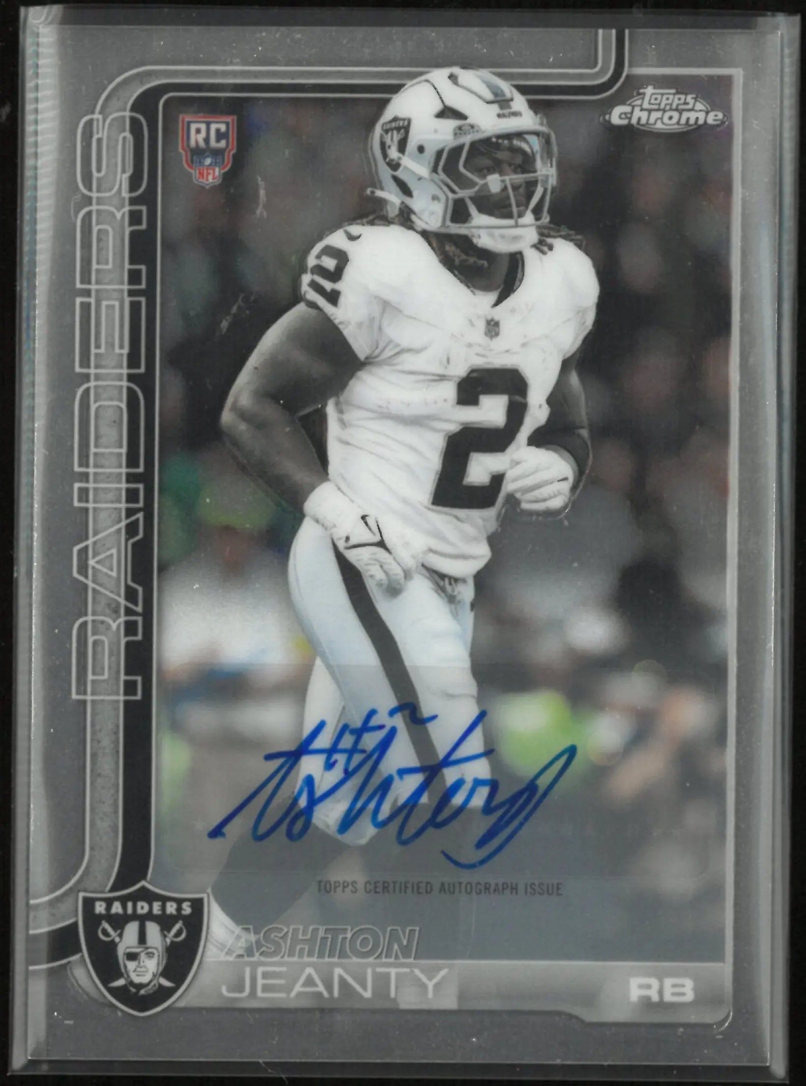 2025 Topps Chrome Rookie Autograph Ashton Jeanty Auto RC 