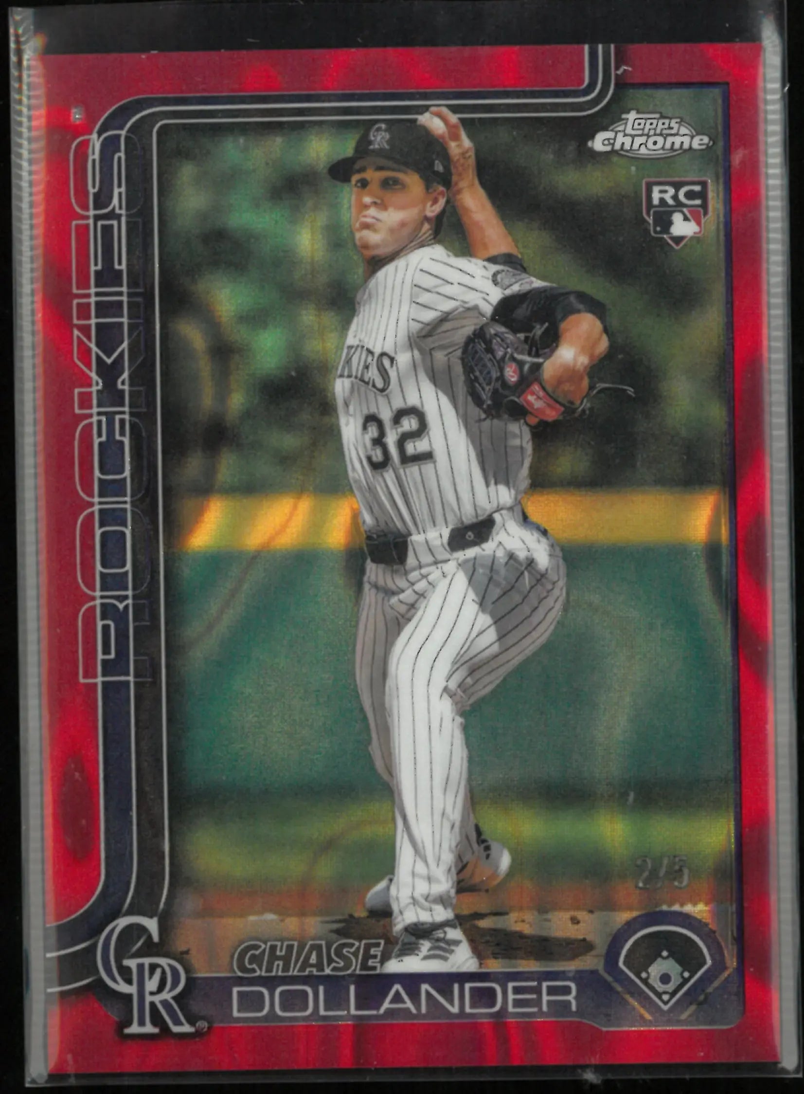 2025 Topps Chrome Rookie Chase Dollander Red Lava /5 RC 
