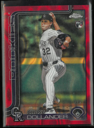 2025 Topps Chrome Rookie Chase Dollander Red Lava /5 RC 