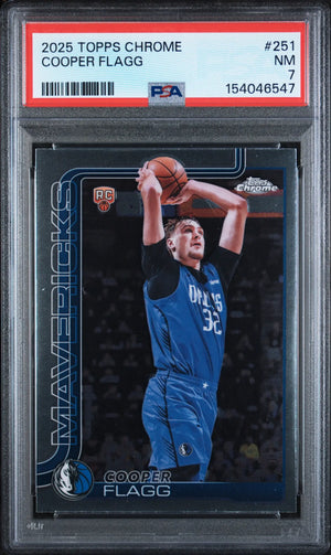 2025 Topps Chrome Rookie Cooper Flagg RC PSA 7 