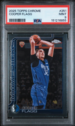 2025 Topps Chrome Rookie Cooper Flagg RC PSA 9 